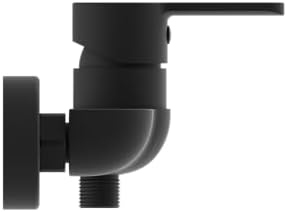 SCHÜTTE 44106 DENVER Waschtischarmatur, elegante Einhebelmischer mit Pop-Up Ventil für modernes Badezimmer, schwarz matt