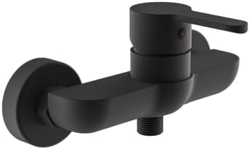 SCHÜTTE 44106 DENVER Waschtischarmatur, elegante Einhebelmischer mit Pop-Up Ventil für modernes Badezimmer, schwarz matt