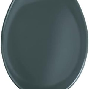 WENKO Ottana Dunkelgrau WC-Sitz - Hygienischer Toilettensitz mit Absenkautomatik für modernes Badezimmer