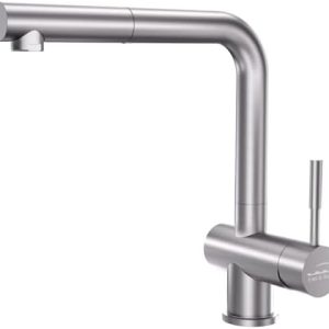 Hochwertige Küchenausstattung: 140° schwenkbarer SUS304 Edelstahl Wasserhahn mit ausziehbarer Brause für moderne Küchen