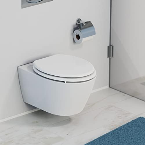SCHÜTTE Toilettensitz WHITE, entspannter Holzkern Klodeckel für modernes Baddesign