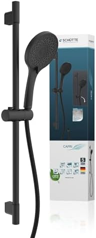 Schütte Capri Duschstange & Handbrause – 3-fach verstellbar, elegante Regendusche für Ihr Badezimmer