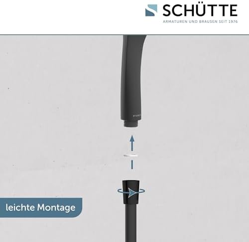 Schütte Capri Duschstange & Handbrause – 3-fach verstellbar, elegante Regendusche für Ihr Badezimmer