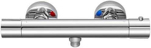 Auralum Duscharmatur mit Thermostat und 38°C Sicherheitssperre für sicheres Duschen im Bad – Anti-Verbrühungsdesign in S