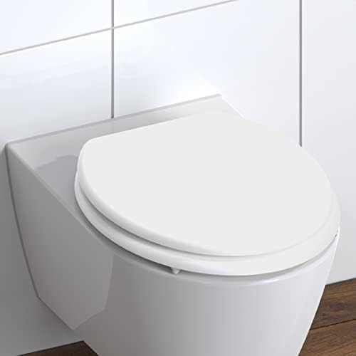 SCHÜTTE Toilettensitz WHITE, entspannter Holzkern Klodeckel für modernes Baddesign