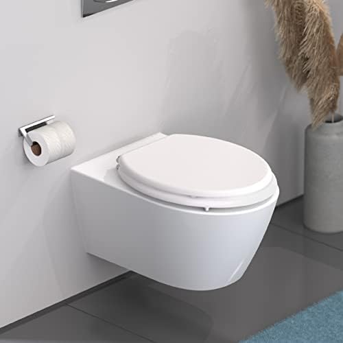 SCHÜTTE Toilettensitz WHITE, entspannter Holzkern Klodeckel für modernes Baddesign