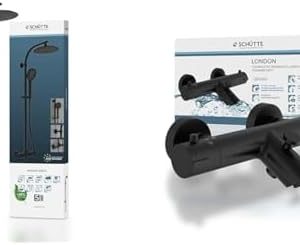 SCHÜTTE MADURA Duschsystem mit Thermostat – Regendusche für luxoriöse Badezimmererlebnisse