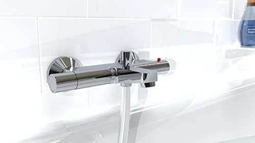 SCHÜTTE VICO Duscharmatur mit Sicherheitssperre – thermostatischer Brausemischer für entspannende Duscherlebnisse in Chr