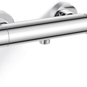 Bevankly Duscharmatur mit Thermostat – Hochwertige Mischbatterie für sichere Duscherlebnisse mit 38 °C Sicherheitsstopp,