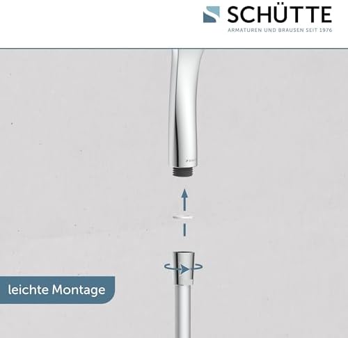 Schütte Capri Duschstange & Handbrause – 3-fach verstellbar, elegante Regendusche für Ihr Badezimmer