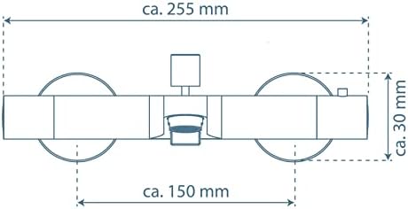 SCHÜTTE VICO Duscharmatur mit Sicherheitssperre – thermostatischer Brausemischer für entspannende Duscherlebnisse in Chr