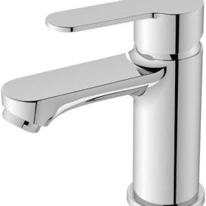 BELZ Einhandmischer Bad, wassersparende Waschtischarmatur für Waschbecken, Chrom, ideal für modernes Badezimmer