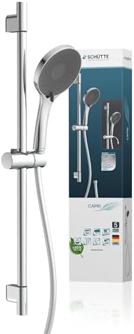 Schütte Capri Duschstange & Handbrause – 3-fach verstellbar, elegante Regendusche für Ihr Badezimmer