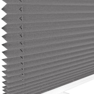 Plissee Klemmfix Anthrazit 80x100cm – Sichtschutz und Sonnenschutz ohne Bohren für Fenster und Türen
