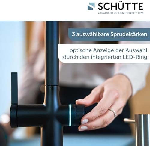 SCHÜTTE AQUASTAR PRO 3 Wege Küchenarmatur mit Filtersystem für sauberes Trinkwasser in Edelstahloptik