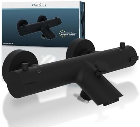 SCHÜTTE LONDON 52465 Duschthermostat mit Verbrühschutz, elegante Brausethermostat für sicheres Duschen in Chrom