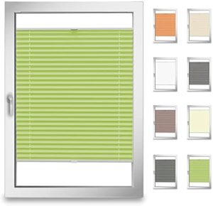 Plissee nach Maß von – Individuelle Jalousie aus 34 Stofftypen für Fenster & Türen – Effektiver Sonnenschutz für jedes