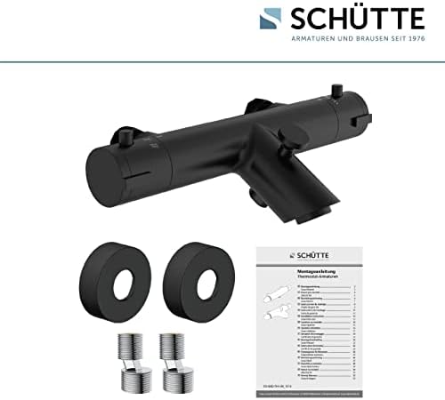 SCHÜTTE LONDON 52465 Duschthermostat mit Verbrühschutz, elegante Brausethermostat für sicheres Duschen in Chrom