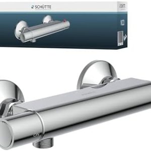 SCHÜTTE VICO Duscharmatur mit Sicherheitssperre – thermostatischer Brausemischer für entspannende Duscherlebnisse in Chr