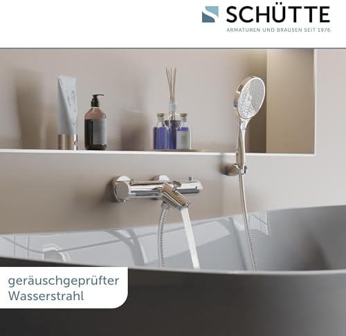 SCHÜTTE LONDON 52465 Duschthermostat mit Verbrühschutz, elegante Brausethermostat für sicheres Duschen in Chrom