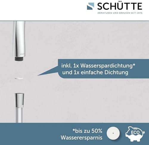 Schütte Capri Duschstange & Handbrause – 3-fach verstellbar, elegante Regendusche für Ihr Badezimmer