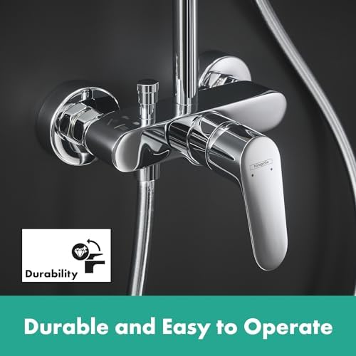 hansgrohe Crometta S Duschsystem – Hochwertige Regendusche mit Thermostat, ideal für entspannende Duscherlebnisse