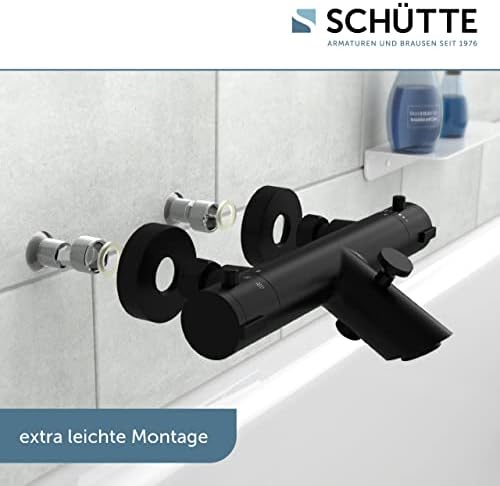SCHÜTTE LONDON 52465 Duschthermostat mit Verbrühschutz, elegante Brausethermostat für sicheres Duschen in Chrom