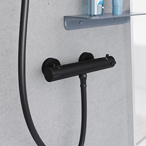 SCHÜTTE LONDON 52465 Duschthermostat mit Verbrühschutz, elegante Brausethermostat für sicheres Duschen in Chrom