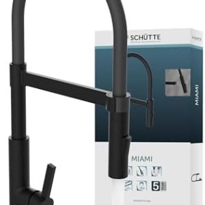 SCHÜTTE MIAMI Küchenarmatur 360° mit Soft Touch und ausziehbarer Brause für moderne Küchen