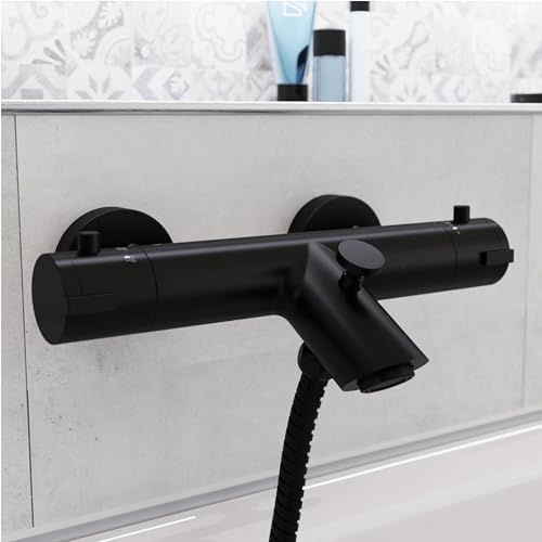 SCHÜTTE LONDON 52465 Duschthermostat mit Verbrühschutz, elegante Brausethermostat für sicheres Duschen in Chrom