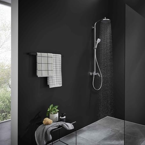 hansgrohe Crometta S Duschsystem – Hochwertige Regendusche mit Thermostat, ideal für entspannende Duscherlebnisse