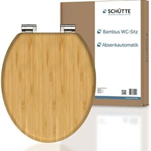 SCHÜTTE WC-Sitz BAMBOO – Nachhaltiger Toilettendeckel mit Absenkautomatik & 175kg Tragkraft für modernes Badezimmer
