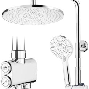 Rainsworth Regendusche 25 cm rund mit 3 Strahlarten - perfektes Duschset für entspannende Wellnessmomente