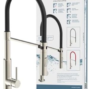 Schütte 23138 Küchenarmatur mit Soft Touch Schlauch & 360° Schwenkbar - Elegantes Design für Ihre moderne Küche