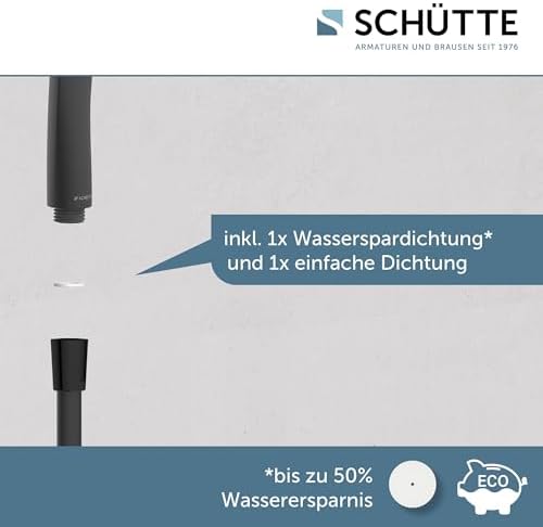 Schütte Capri Duschstange & Handbrause – 3-fach verstellbar, elegante Regendusche für Ihr Badezimmer