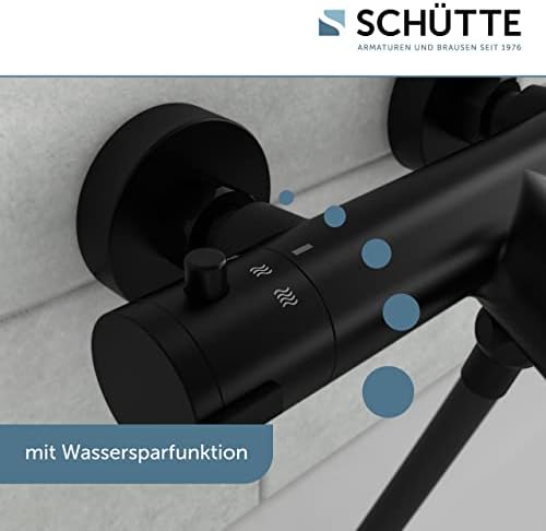 SCHÜTTE LONDON 52465 Duschthermostat mit Verbrühschutz, elegante Brausethermostat für sicheres Duschen in Chrom