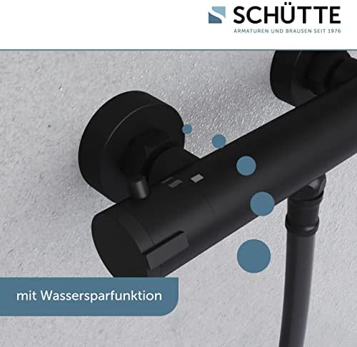 SCHÜTTE LONDON 52465 Duschthermostat mit Verbrühschutz, elegante Brausethermostat für sicheres Duschen in Chrom