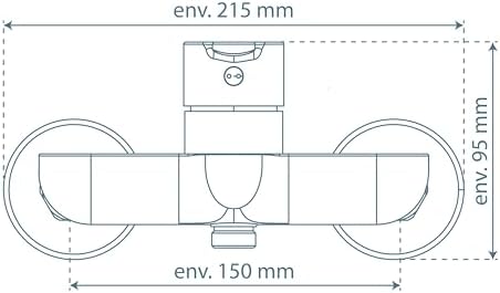SCHÜTTE 44106 DENVER Waschtischarmatur, elegante Einhebelmischer mit Pop-Up Ventil für modernes Badezimmer, schwarz matt