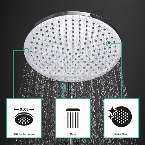 hansgrohe Crometta S Duschsystem – Hochwertige Regendusche mit Thermostat, ideal für entspannende Duscherlebnisse