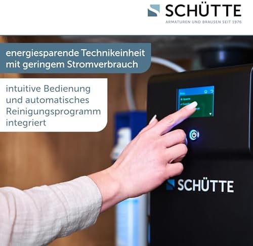 SCHÜTTE AQUASTAR PRO 3 Wege Küchenarmatur mit Filtersystem für sauberes Trinkwasser in Edelstahloptik