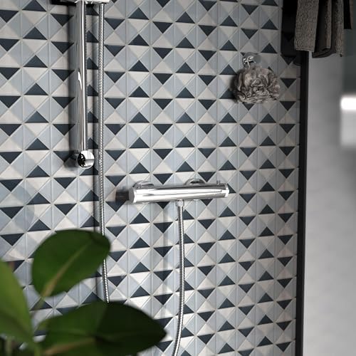 SCHÜTTE LONDON 52465 Duschthermostat mit Verbrühschutz, elegante Brausethermostat für sicheres Duschen in Chrom