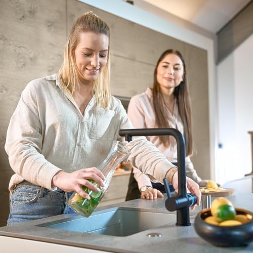 SCHÜTTE AQUASTAR PRO 3 Wege Küchenarmatur mit Filtersystem für sauberes Trinkwasser in Edelstahloptik