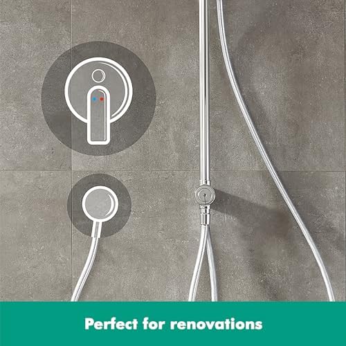 hansgrohe Crometta S Duschsystem – Hochwertige Regendusche mit Thermostat, ideal für entspannende Duscherlebnisse